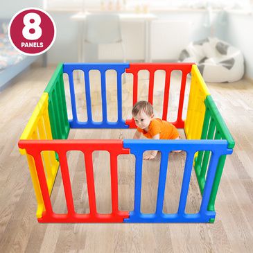 Happy Panel Plastic Playpen | Square Kids Playpen 1.1m x 1.1m