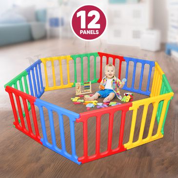 Happy Panel Plastic Playpen | Hexagonal (2.2m) Kids Playpen