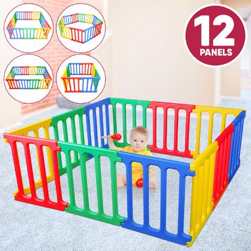 Happy Panel Plastic Playpen | Jumbo Square 1.65m x 1.65m Kids Playpen