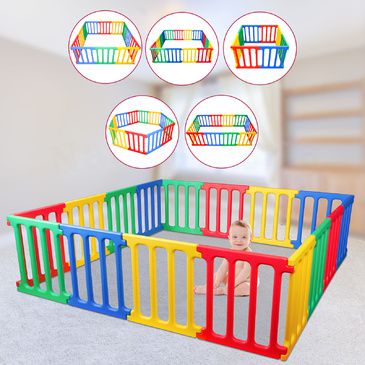 Happy Panel Plastic Playpen | 5 Playpens in 1 Super Playpen