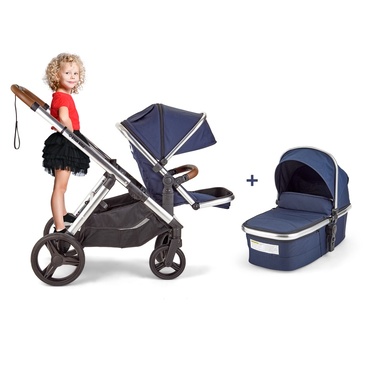 Star Kidz Adaptii Pram with Bassinet- Navy