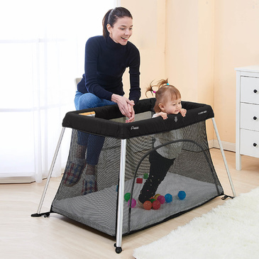 Amico Plus Light Travel Cot Portacot - Black