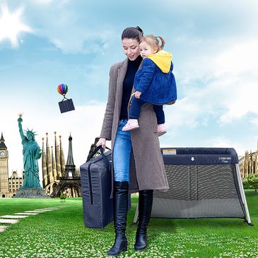 Amico Light Travel Cot Portacot - Navy