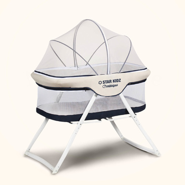 Compagno Baby Portable Bassinet Blue