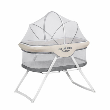 Compagno Baby Portable Bassinet Grey