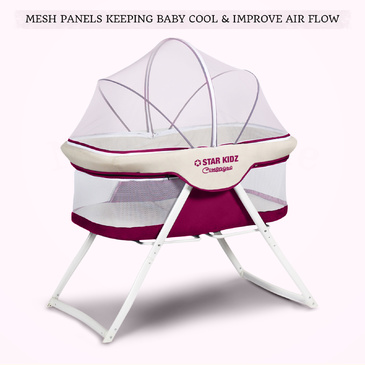 Star Kidz Compagno Baby Bassinet - Purple