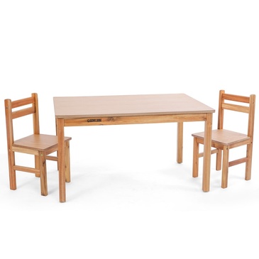 Nu Elwood Rectangle Table & 2 Chairs Set - Natural