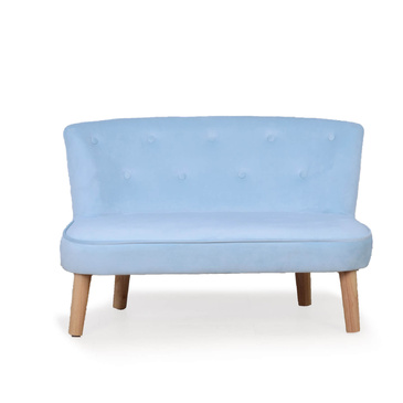 Star Kidz Florentino Sofa - light Blue Velvet