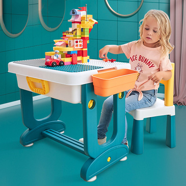 Saturn Building Block Multifunction Activity Table & 1 Chair Set