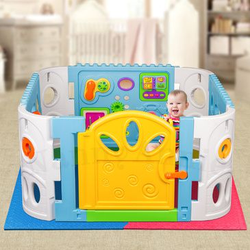 Interactive Playpen and EVA Mat | Playpen with safety Mat