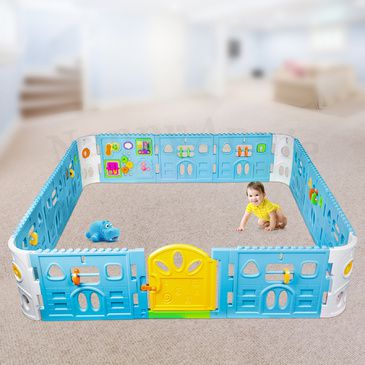 Baby Playpen With Door - Super Giant Interactive Play Room 2.3 x 2.3m